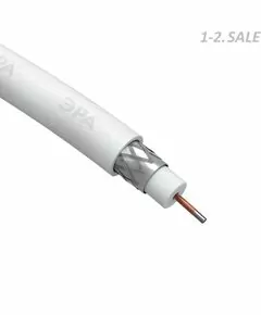 735117 - ЭРА SIMPLE Кабель RG-6U, 75 Ом, CCS d=0.9/(оплётка Al 48%), PVC, 10 м, белый 4598 (1)