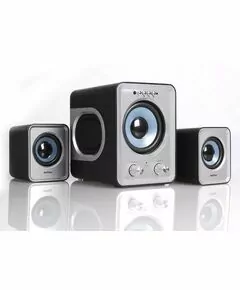 499135 - Акустическая система 2.1 SmartBuy® BUZZ, MP3, FM, пульт ДУ, черн/сер( SBA-2600) (1)