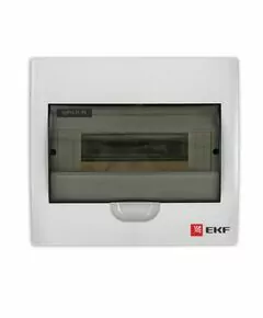 424934 - EKF PROxima бокс (корпус) пластик ЩРН-П-10 мод. навесной IP40 pb40-n-10 (1)