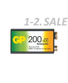 575235 - Аккумулятор GP 6F22 200mAh 8.4V 20R8H/6F22 Ni-MH BL1 (1)
