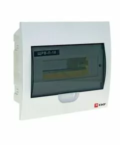 460831 - EKF PROxima бокс (корпус) пластик ЩРВ-П-10 мод. встраиваемый IP40 pb40-v-10 (1)