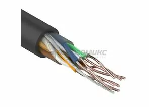 496378 - REXANT кабель витая пара U/UTP 4х2х24 AWG Cat5e CU, OUTDOOR, черный, 305м (цена за бухту) 01-0045 (1)