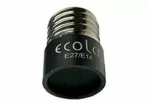 526160 - Ecola переходник с цоколя E27 на E14 Черный A7T14BEAY (12!) (1)