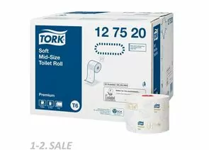 436086 - Бумага туалетная Tork Premium 2-сл.127520 белая 100м/рул.T6 (1)