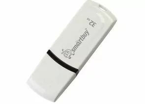 527246 - Флэш-диск (флэшка) USB 32GB Smartbuy Paean White (SB32GBPN-W) (1)