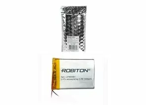 579462 - Ак-р Robiton Li-Po LP464461 1300mAh 3.7V с защитой, 14073 (1)