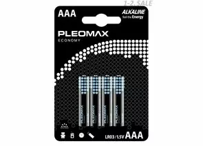 599716 - Элемент питания Pleomax Economy LR03/286 BL4 (1)