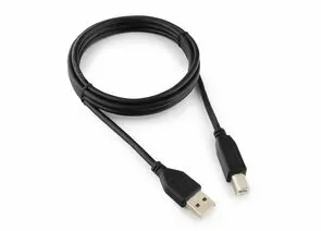 617502 - Кабель USB(A)шт. - USB(B)шт., 1.8м, Cablexpert, CCP-USB2-AMBM-6, 1.8м, черный, позолоч. контакты (1)