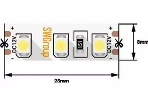 772667 - SWG Лента св/д 9.6W/m SMD3528 Открытая (IP20) 2700K 2K 12V (5м цена за метр) (1)