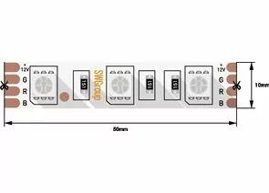 772674 - SWG Лента св/д 14.4W/m SMD5050 Открытая (IP20) RGB 12V 3M (5м цена за метр) (1)