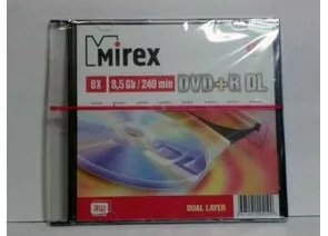 24416 - DVD+R Mirex 8x, 8,5Gb Slim DL (двухслойный) (1)