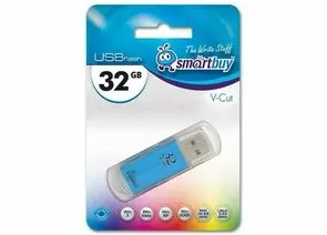 439659 - Флэш-диск (флэшка) USB 32Gb SmartBuy V-Cut Blue SB32GBVC-B (1)