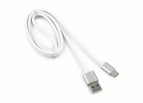 711146 - Кабель USB(A)шт. - 2.0 type C шт. Cablexpert, серия Silver, 1м, белый, BL (1)