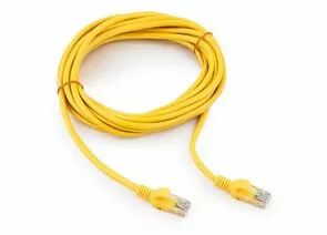 712003 - Cablexpert патч-корд медный UTP cat5e, 5м, литой, многожильный (желтый) (1)