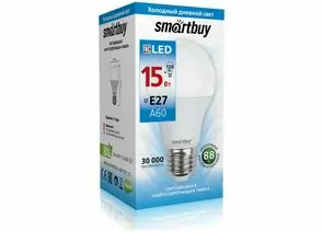 639071 - Smartbuy ЛОН A60 E27 15W(1200lm) 6000K 6K 119x60 SBL-A60-15-60K-E27 (1)