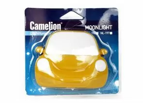 645257 - Camelion NL-196 ночник св/д 0.5W 95x75x80 Машинка желтая, 220V, пластик, выкл. (1)