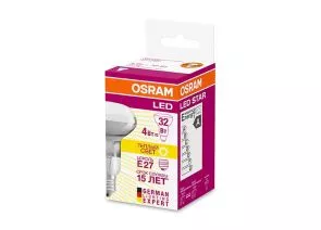 645355 - OSRAM R63 E27 4W (360lm) 2700 104x63 филамент прозр. (аналог 32Вт) 4058075055353 (1)