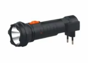 647250 - Focusray фонарь ручной 1201 (акк.) 1W, черн./пластик, время работы до 300 мин., заряд от сети BL (1)