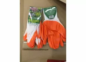 768682 - Перчатки хоз. сад. нейлон с нитрил. покрыт. полуоблив оранж. L(р9) 1-2.sale E1M (1)