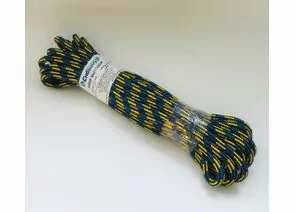 783116 - Шнур (веревка) полипропилен плетеный, d=8мм, 10м, бытовой,с сердечником,цвет в ассорт,20297 Сибшнур (1)