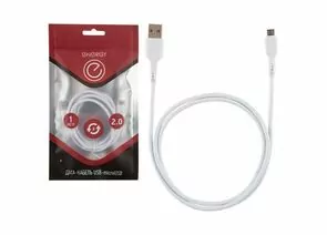 721866 - Energy кабель ET-05 USB(A)шт. - microUSB шт., 1 м, белый, 6288 (1)