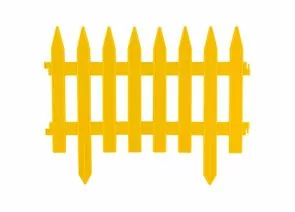 735857 - Забор декоративный GOTIKA желтый (4 секции) 7276 (1)