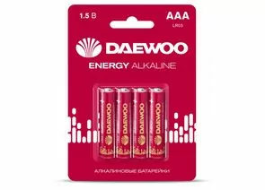 771692 - Элемент питания Daewoo Energy Alkaline LR03/286 BL4 (1)