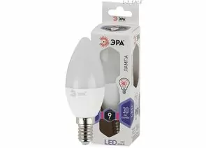 648641 - Лампа св/д ЭРА стандарт свеча B35 E14 9W(720lm) 6000K 6K 110x37 B35-9w-860-E14 0348 (1)