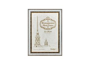 656379 - Майолика  белый кракелюр фоторамка пластик 21*30 (45 багет)(14 шт/кор) ФреймПЭТ (1)