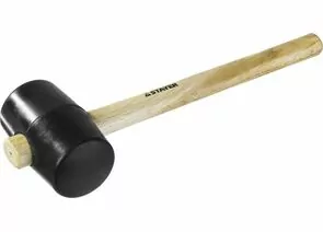 627656 - Киянка STAYER резиновая черная с деревянной ручкой, 680г (1)
