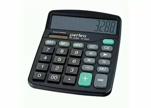 737687 - Perfeo калькулятор PF_3288, бухгалтерский, 12-разр., GT, черный (DC-838B) (1)