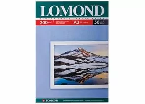 319583 - Фотобумага LOMOND д/струйной печати А3, 200г/м, 50л., односторонняя, глянцевая (0102024) (1)
