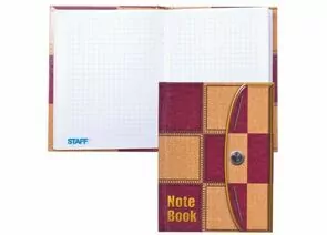 320016 - Блокнот Notebook STAFF, А6, 110*147мм, Офисный стиль, тв. лам. обложка, 80л., 121628 (1)
