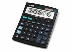 321340 - Калькулятор STAFF настольный STF-888-16, 16 разрядов, двойное питание, 200х150мм (1)