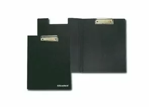 321927 - Папка-планшет BRAUBERG Стандарт с верхним прижимом и крышкой А4 пласт.черный, до 50 листов, 0,9мм (1)