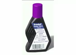 323508 - Краска штемпельная TRODAT фиолетовая 28 мл, на водной основе, 7011ф (1)