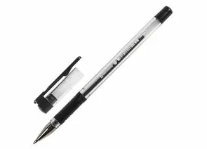 664765 - Ручка шарик. BRAUBERG X-Writer, узел 0,7мм, линия 0,35мм, рез. упор, черная, 142404 (1)