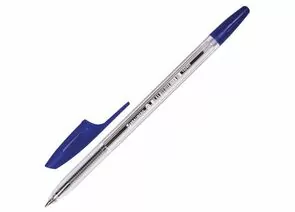 664766 - Ручка шарик. BRAUBERG X-301, узел 0,7мм, линия 0,35мм, синяя, корпус прозр. 142405 (50!) (1)
