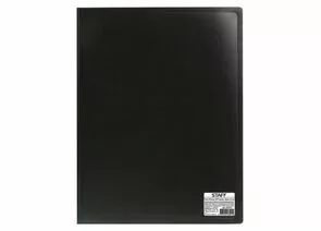665162 - Папка 40 вкладышей STAFF, черная, 0,5 мм, 225701 (1)