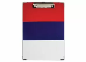 665258 - Доска-планшет BRAUBERG Flag с верхним прижимом А4, 22,6х31,5 см, рос. флаг, карт./лам. бум.232235 (1)