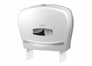 675407 - Диспенсер д/туалетной бумаги ЛАЙМА PROFESSIONAL (Система T1/T2) большой, белый, ABS-пластик, 601428 (1)