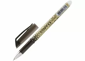 683732 - Ручка стираемая гелевая STAFF, хромированные детали, узел 0,5 мм,линия 0,35 мм, черная, 142495 (1)