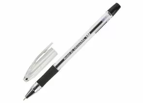 746254 - Ручка шариковая масляная с грипом BRAUBERG Model-XL ORIGINAL, ЧЕРНАЯ, узел 0,7 мм, линия письма 0, (1)