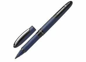 746283 - Ручка-роллер SCHNEIDER One Business, ЧЕРНАЯ, корпус темно-синий, узел 0,8 мм, линия письма 0,6 мм, (1)