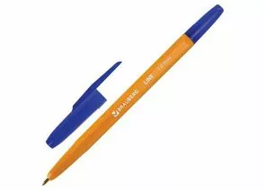 746317 - Ручка шариковая BRAUBERG ORANGE Line, СИНЯЯ, корпус оранжевый, узел 1 мм, линия письма 0,5 мм, 143 (1)