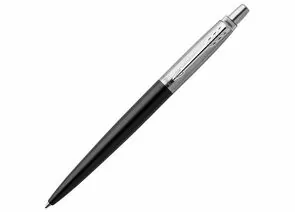 746345 - Ручка шариковая PARKER Jotter Plastic CT, корпус черный, детали из нержавеющей стали, блистер, син (1)