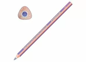 746940 - Карандаш цветной утолщенный STAEDTLER Noris club, 1 шт., трехгранный, грифель 4 мм, фиолетовый, 12 (1)