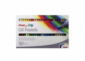 746987 - Пастель масляная художественная PENTEL Oil Pastels, 50цв., круглое сечение, PHN4-50 (1)