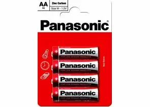 13322 - Элемент питания Panasonic Zinc Carbon R6/316 BL4 (1)