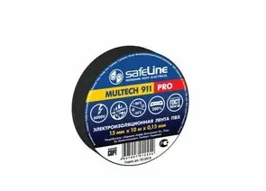 20132 - Safeline изолента ПВХ 15/10 черная, 150мкм, арт.9356 (1)
